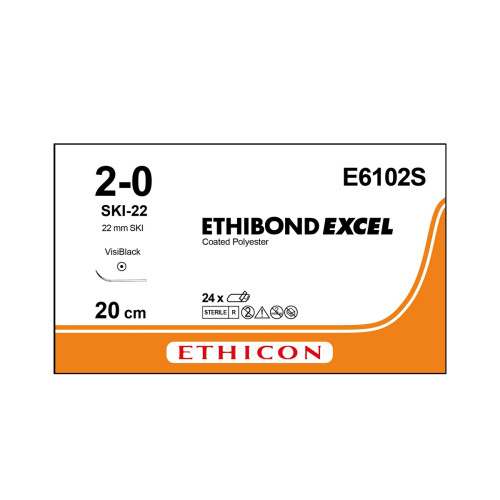 Ethibond Excel Sutures E6102S x 24