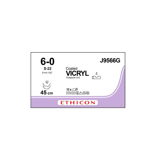 Vicryl Sutures J9566G x 12