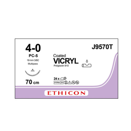 Vicryl Sutures J9570T x 24