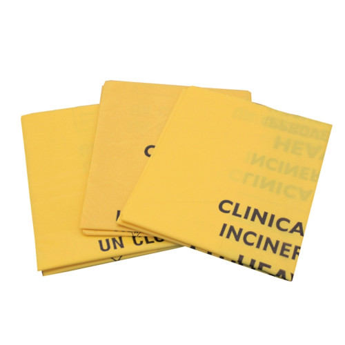 Yellow Clinical Sacks 12x18x24" x 500