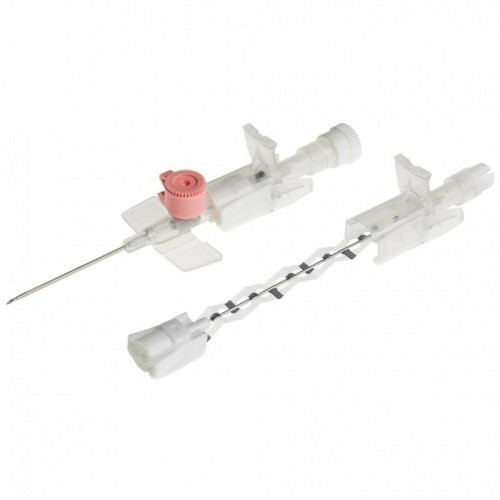 BD Venflon Pro-Safety IV Cannula with Injection Port - 20g Pink