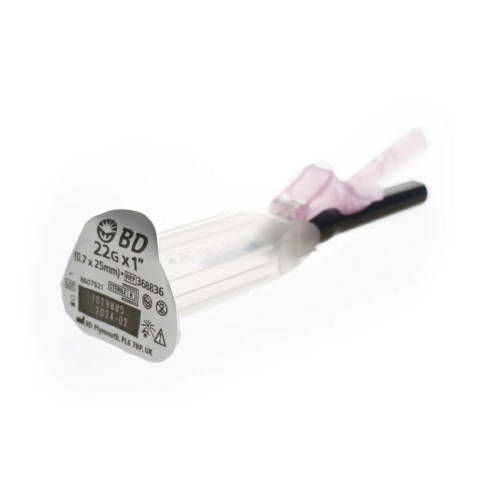 Eclipse Signal Blood Collection Needle with Integrated Holder - 22g Needle