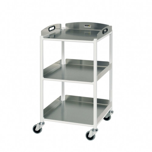 Medical Dressing Trolley 46cm with 3 Stainless Steel Trays