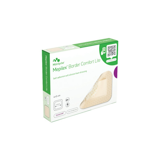 Mepilex Border Comfort Lite Dressings - 4cm x 5cm - (Pack 10)