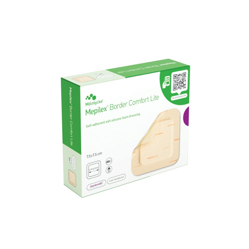 Mepilex Border Comfort Lite Dressings - 7.5cm x 7.5cm - (Pack 10)