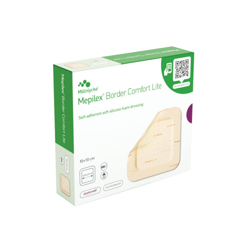 Mepilex Border Comfort Lite Dressings - 10cm x 10.5cm - (Pack 10)