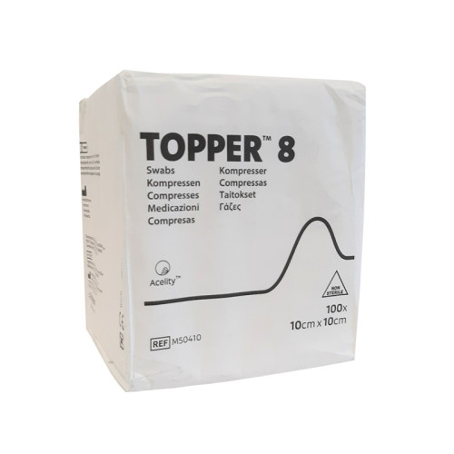 Topper 8 Swabs - Non-Sterile 10x10cm x 100