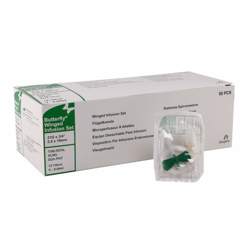 Butterfly Winged Infusion Set - 21g Green x 50