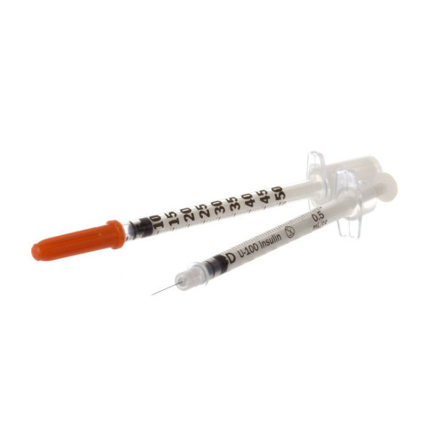 Insulin Syringe & Needle 29g 0.5ml x 100