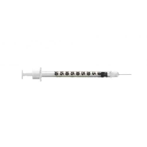 Insulin Syringe 0.50ml with 29g x 12.7mm Needle x 200