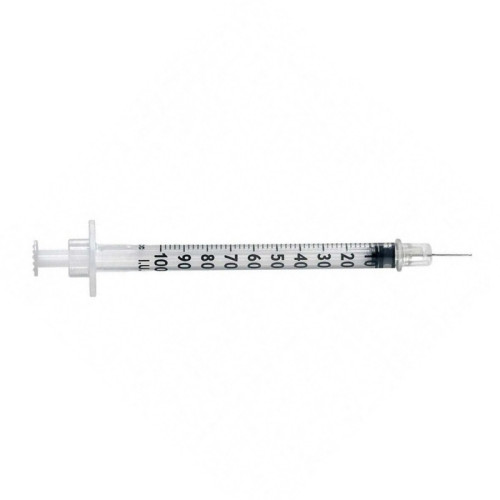 Insulin Syringe 1ml with 29g x 12.7mm Needle x 200