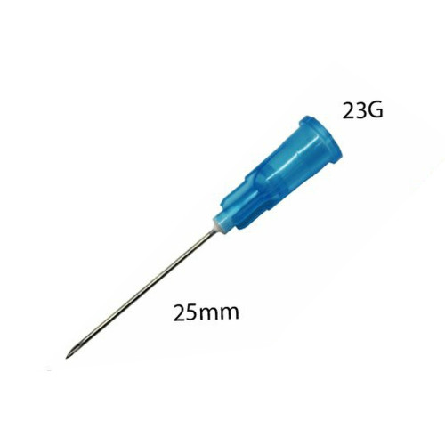 Hypodermic Needle - Blue - 23g x 25mm x 100