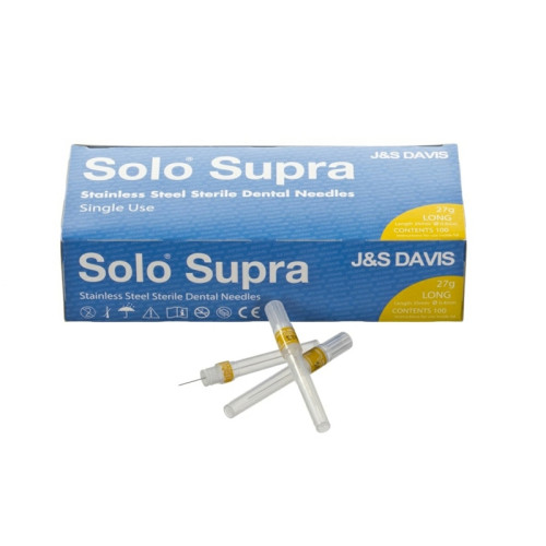 Solo® Supra Dental Needles 27g x 35mm x 100