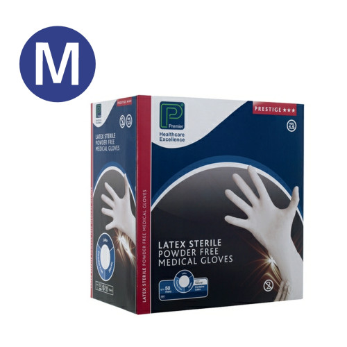 Sterile Latex Gloves x 50prs - Medium