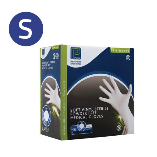 Sterile Vinyl Gloves x 50prs - Small