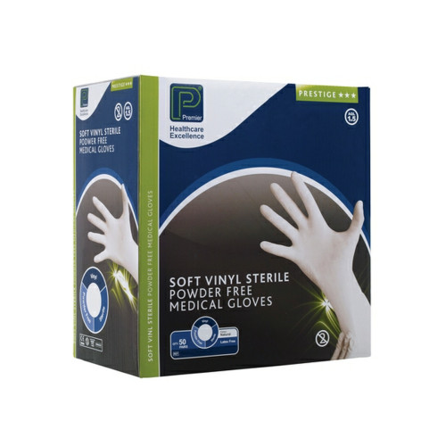 Sterile Vinyl Gloves x 50prs - Large