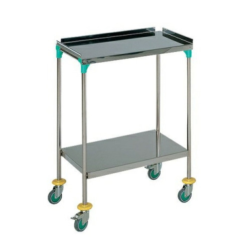 Select Treatment Trolley with Guard Lip - 2 Shelves - 60 x 40 x 85cm