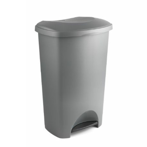 50 ltr Plastic Clinical Waste Pedal Bin - Grey