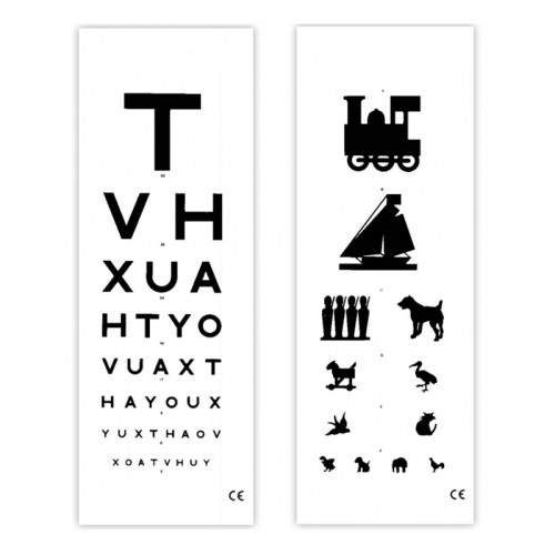 Eye Test Chart Double Sided 3m