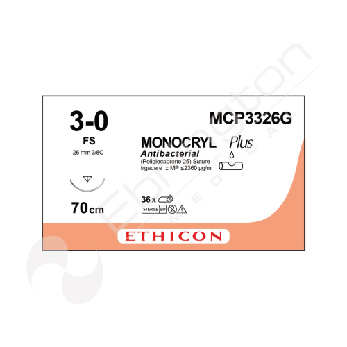 Monocryl Plus Sutures MCP3326G x 12