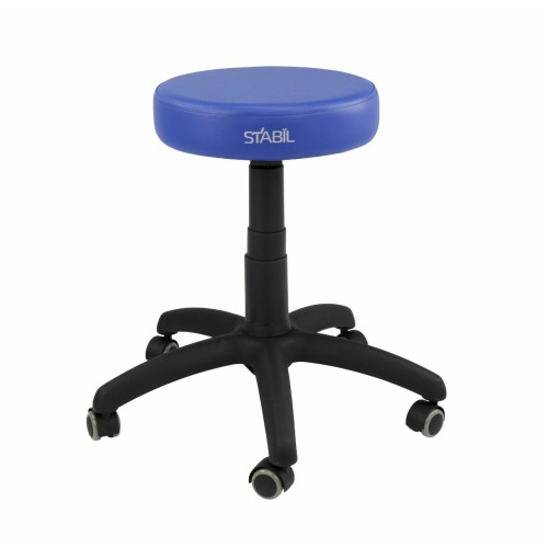 Stabil Premium Rolling Stool - Blue