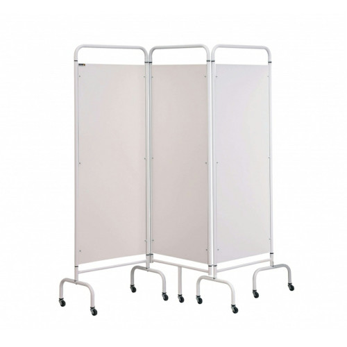 Sunflower Three Panel Ward Screen - White