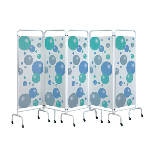 Sunflower Five Panel Ward Screen - Bubble Design