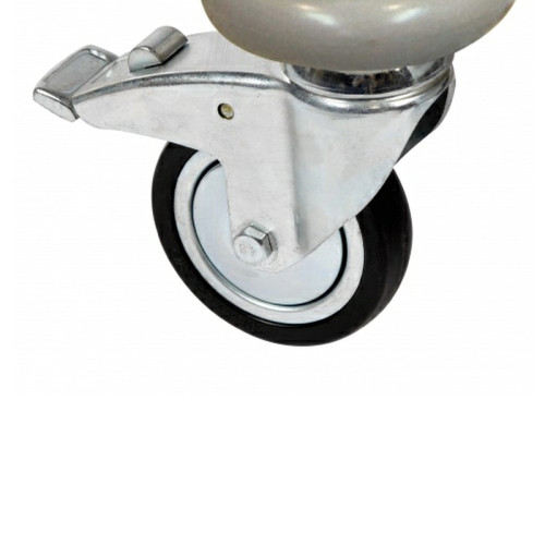 2 Front Braked Castors for Dressing/Surgical Trolleys