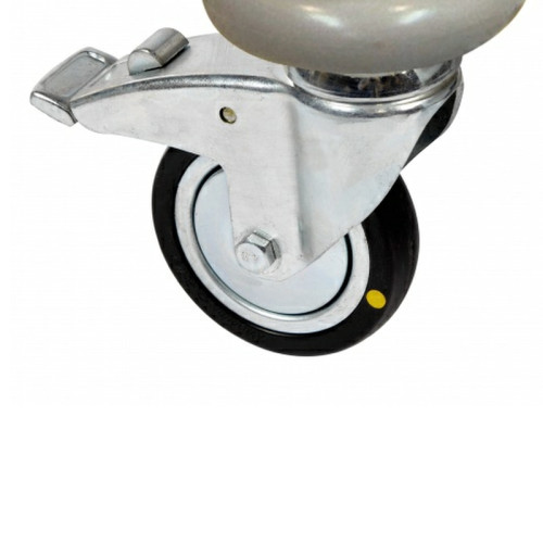 4 Anti-Static Castors for Dressing/Surgical Trolleys (2 front braked)