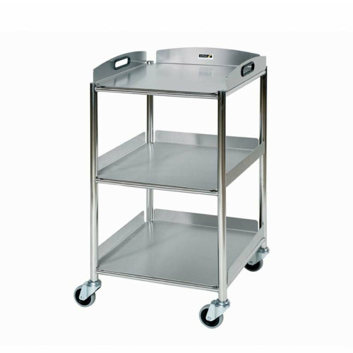 Surgical Trolley 46cm with 3 Stainless Steel Trays