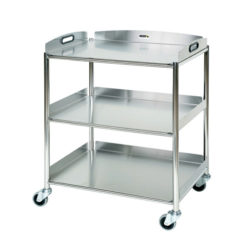 Surgical Trolley 66cm with 3 Stainless Steel Trays