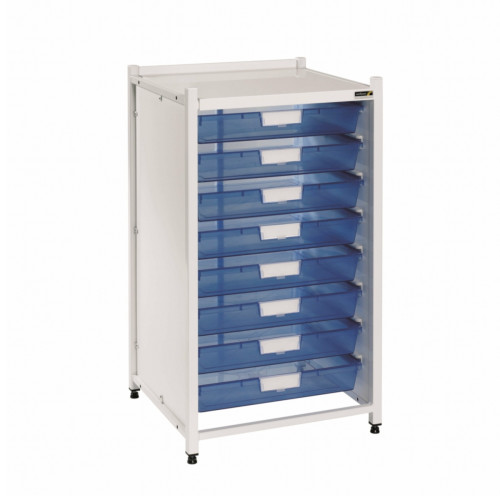 Vista Low Level Module - 8 Single Depth Trays - Blue Trays