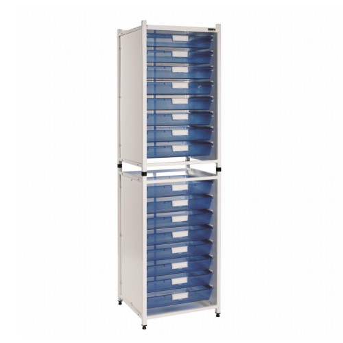 Vista High Level Module - 16 Single Depth Trays - Blue Trays