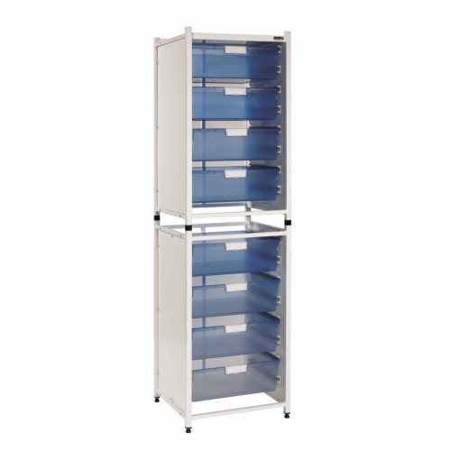 Vista High Level Module - 8 Double Depth Trays - Blue Trays