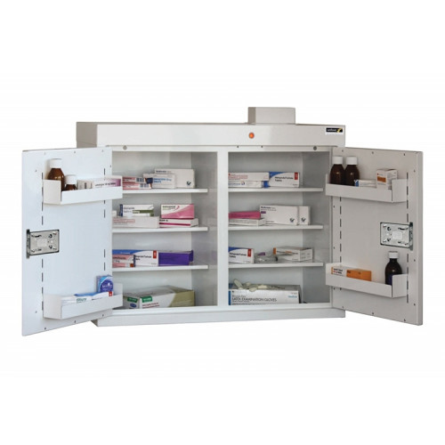 Medicine Cabinet MC4 - 6 Shelves, 5 Door Trays, 2 Doors