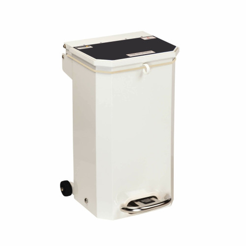 20 litre Medical Waste Bin - Black Lid "Domestic (Municipal) Waste"