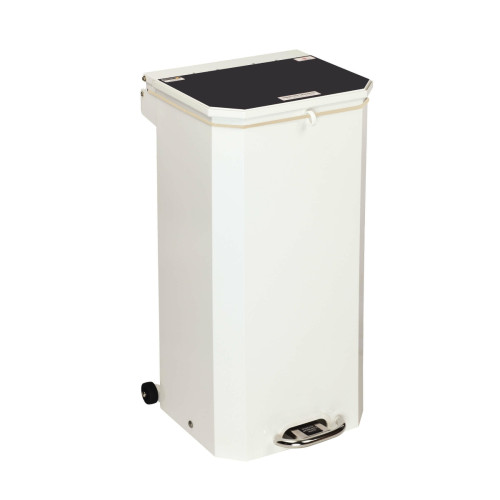 70 litre Medical Waste Bin - Black Lid "Domestic (Municipal) Waste"