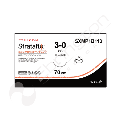 Stratafix Spiral Monocryl Plus Sutures SXMP1B113 x 12