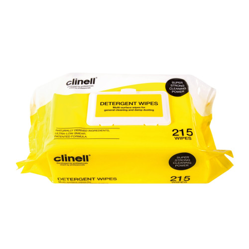 Clinell Detergent Wipes - Pack of 215