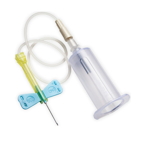 Sterile Blood Collection Set with Pre-attached Holder - 23g Blue x 25