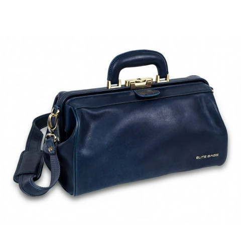 Elite Classic Compact Leather Case - Blue