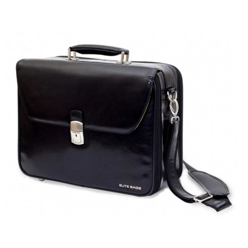 Elite Leather Doctors Bag - Black