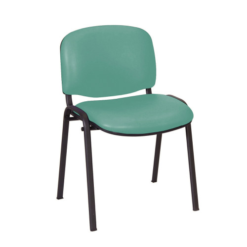 Galaxy Visitor Chair - Anti-bacterial Vinyl - Mint