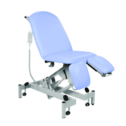 Fusion Treatment Chair with Split Foot Sections - Electric - Cool Blue