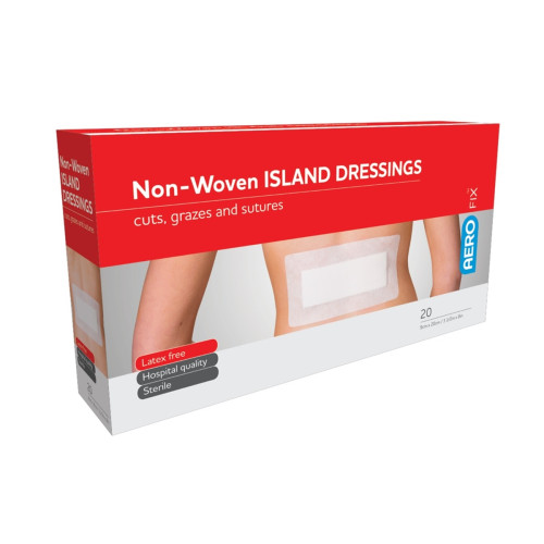 Aerofix Non-woven Adhesive Island Dressing 9x20cm x 20