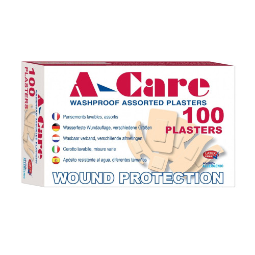 A-Care Washproof Assorted Sizes x 100