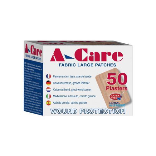 A-Care Fabric Large Patch 7x5cm x 50