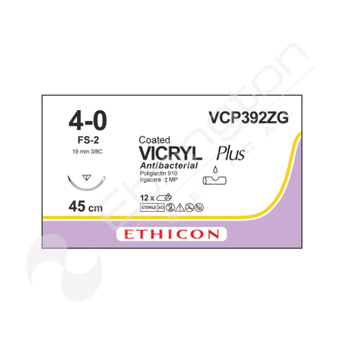 Vicryl Plus Sutures VCP392ZG x 12