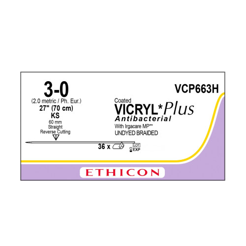 Vicryl Plus Sutures VCP663H x 36