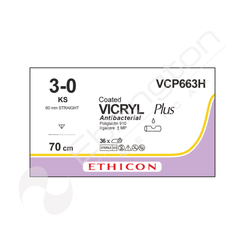 Vicryl Plus Sutures VCP663H x 36